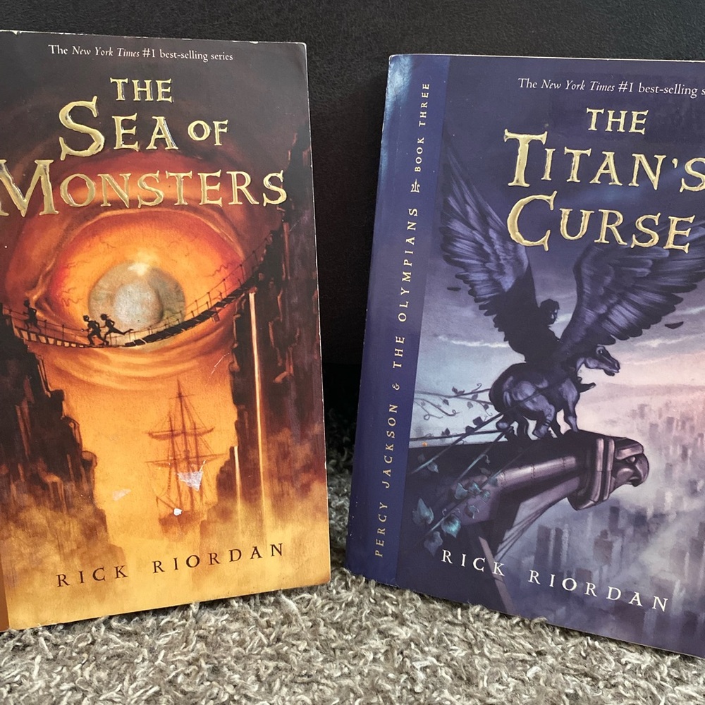 Kids Book Set - Percy Jackson The Sea of Monsters & The Titan's Curse